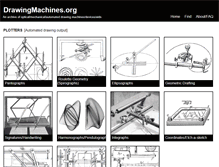 Tablet Screenshot of drawingmachines.org